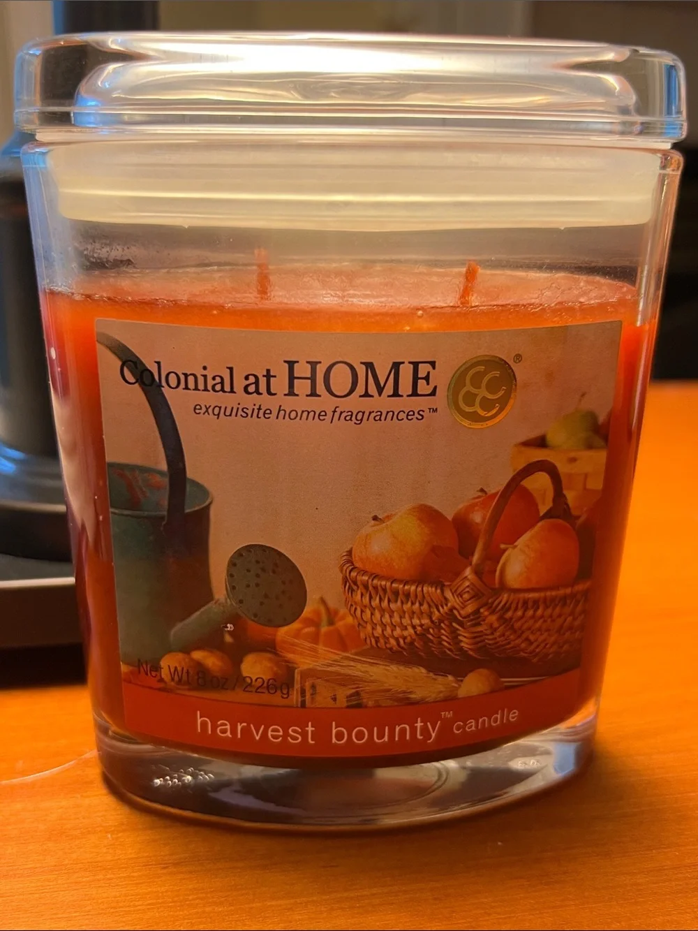 Colonial at Home Harvest Bounty - Jar Candle Never Burned